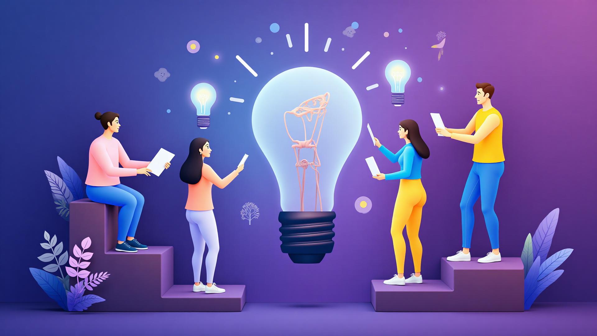 Young entrepreneurs collaborating on innovative ideas